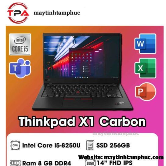Laptop lenovo thinkpad x1 carbon 20les3t900 i5-8250u