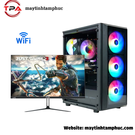 Bộ cây PC gaming đồ họa Core i5 -12400F Ram 8G/3200 SSD 512GB