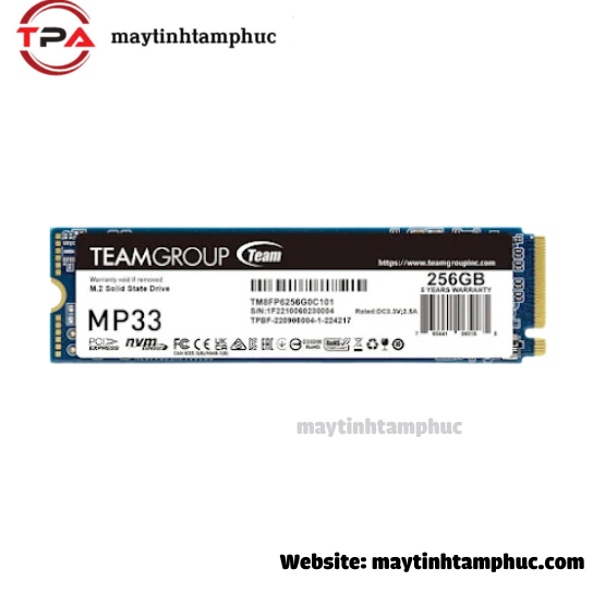 SSD Team M2-2280 PCI-E Gen3x4 MP33 256GB