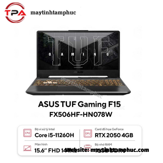 Laptop TUF FX506HN I5 - 11260H SSD Nvme Pci 512GB RTX 2050 4GB