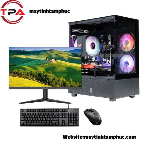 PC Gaming Đồ Họa Core i5-12400F Ram 16GB SSD Teamgroup MP33 PRO 512GB(Màn 27 inch )