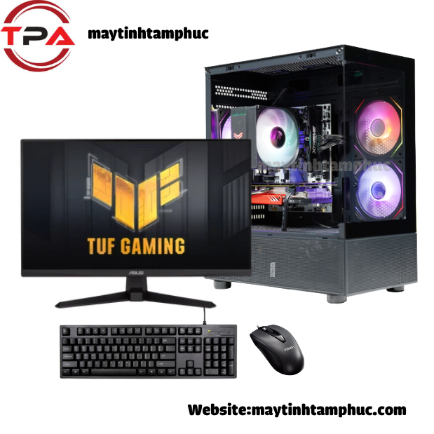 PC Gaming Đồ họa Core i5  -12400F  Ram 8GB SSD 512 (màn ASUS TUF GAMING VG249Q3A23.8)