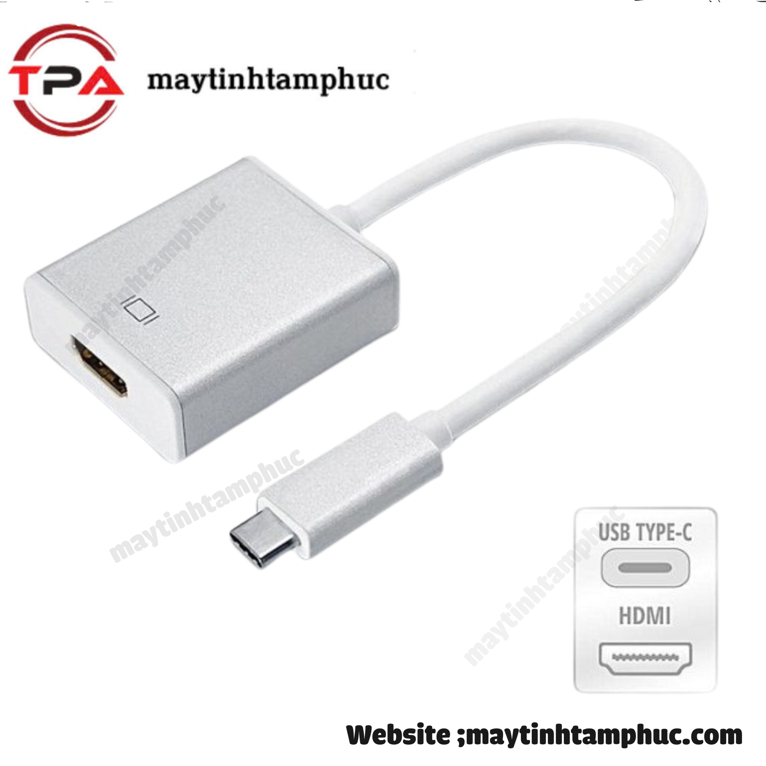Cáp chuyển Type-C sang HDMI hỗ trợ fullHD 1080p