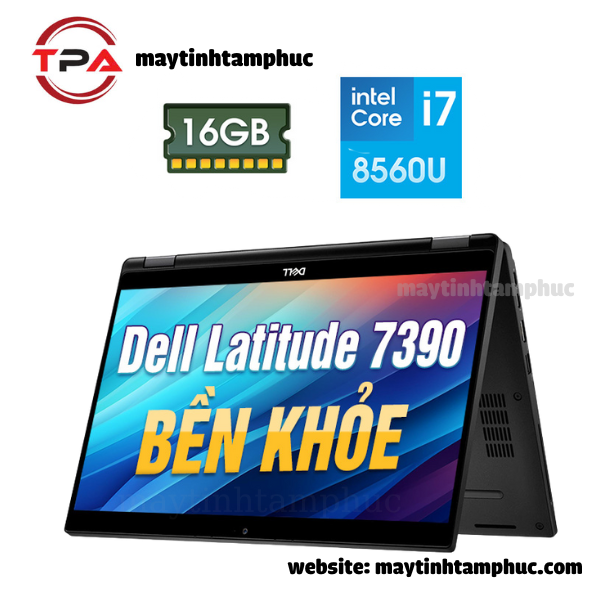 Laptop Dell Latitude 7390 2 in 1 - Intel Core i5 8350U 13.3inch FHD Cảm ứng xoay 360 độ